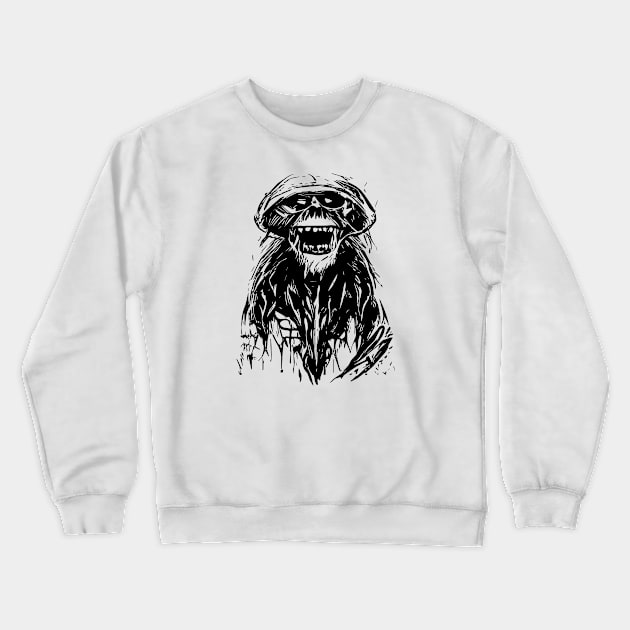 Evil Monkey Crewneck Sweatshirt by Lolebomb